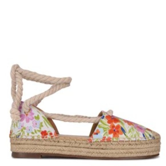 Nine West Meaks Ankle Wrap Flats - Picture 2 of 5